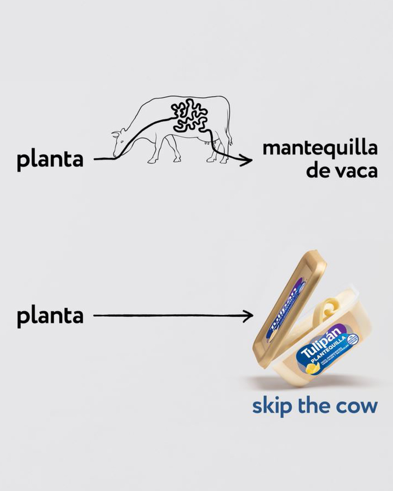 Diagrama de la planta a la "Plantequilla" "Skip the Cow"