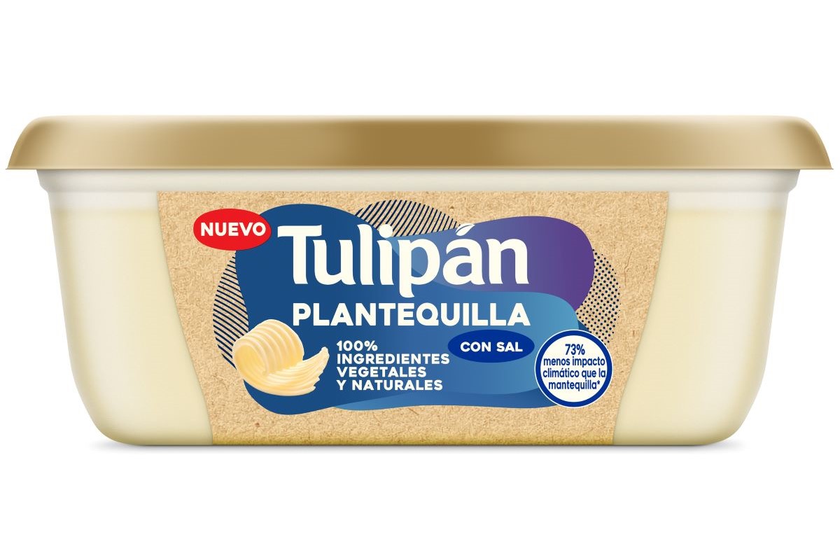Envase de margarina Plantequilla de Tulipán